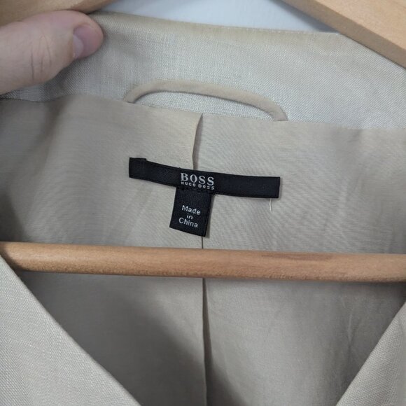 Hugo Boss Linen Asymmetric Skirt Suit - Picture 6 of 11